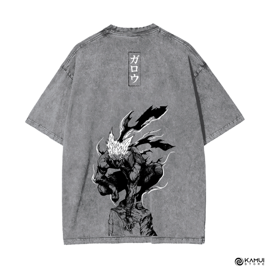 Camisa Garou ACID WASH - One Punch Man