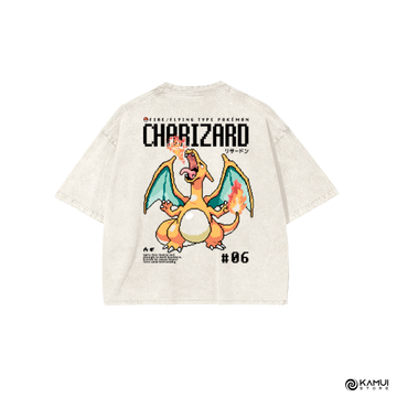 Croptop Charizard Pixel - Pokemon