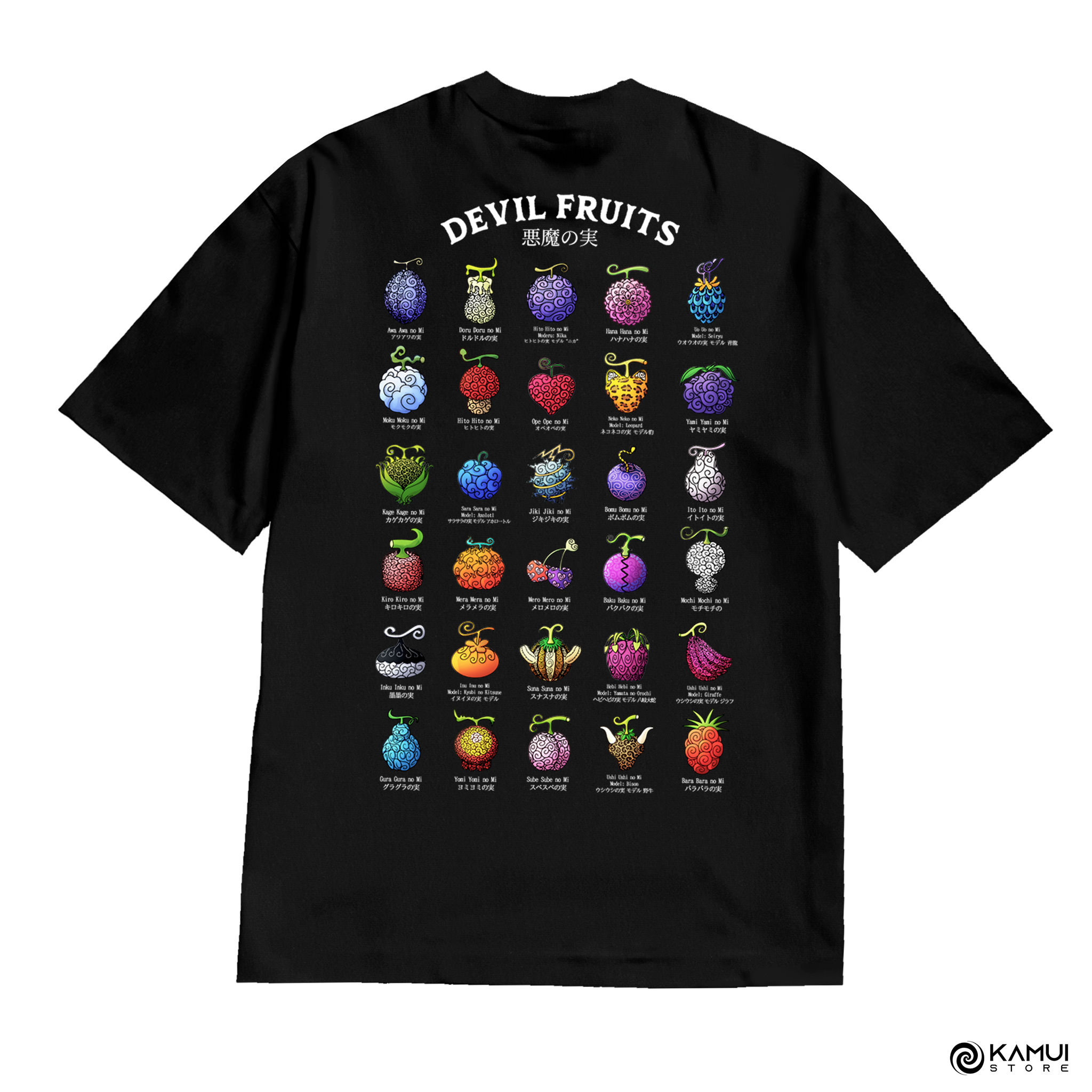 Camisa Frutas del Diablo - One Piece