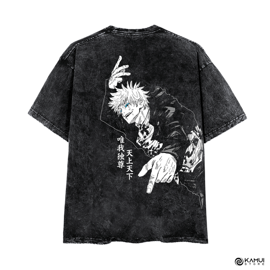 Camisa Satoru Gojo ACID WASH - Jujutsu Kaisen