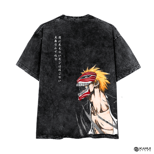 Camisa Ichigo Hollow ACID WASH - Bleach