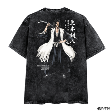 Camisa Kenpachi Zaraki ACID WASH - Bleach