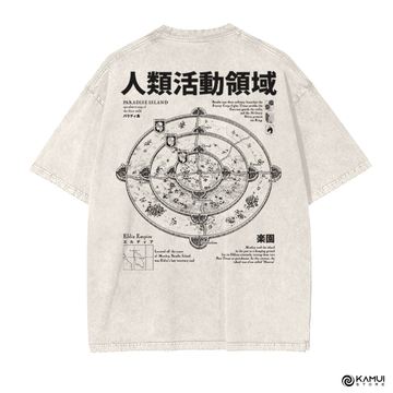 Camisa Mapa Murallas Paradis - Shingeki no Kyojin