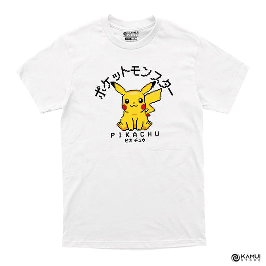 Camisa Pikachu Pixel - Pokemon