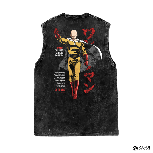 Camisa Tank Top Saitama - One Punch Man